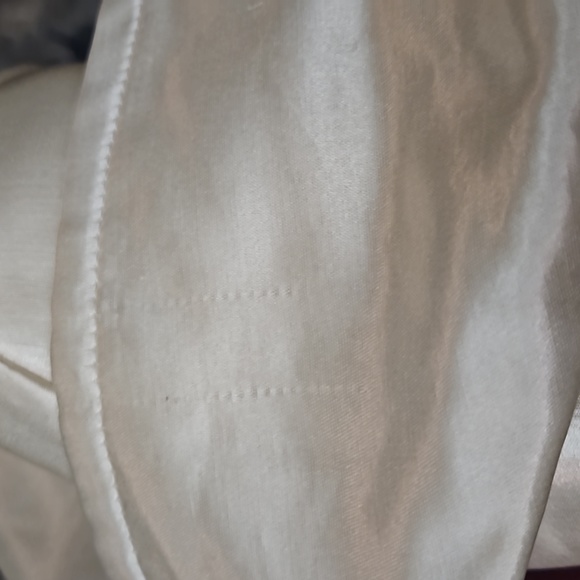 *NWT Wilson Leather trim synthetic silk/Polyester Trench Coat - Picture 6 of 8